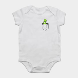 Alien pocket Baby Bodysuit